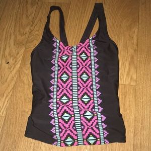 Aztec rash guard/top